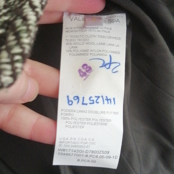 VALENTINO Vintage Tweed Jacket Size 4 - Picture 9 of 9